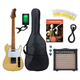 Jet Guitars JT-300 Guitare Électrique Blonde Starter Set