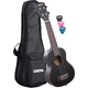 Set Premium Cascha Tenor Ukulele De Caoba Negro