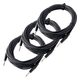 Pronomic Stage INST-10 Câble Instrument Jack 10m noir lot de 3