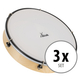 XDrum HTM-10K 10" Handtrommel met kunststofvel 3x set