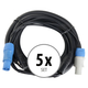 Pronomic Stage PPD-5 Cavi Ibridi Powerplug/DMX Set da 5