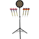 Stagecaptain DBS-1715C BullsEye Champion Dartscheibe + Ständer Set Schwarz