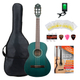 Ortega RST5M-3/4OC Guitare Classique Ocean Blue Set