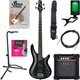 Ibanez SR300E-IPT Electric Bass Iron Pewter Starter Set