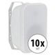McGrey OLS-651WH Outdoor-luidsprekers 60 Watt Wit 10x Set