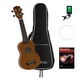 Dimavery UK-200 Soprano Ukulele Brown Set