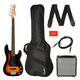 Squier Affinity Precision Bass PJ LRL 3-Color Sunburst Pack
