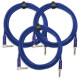Pronomic Trendline INST-3B Cavo per Strumenti 3m blu 3x Set