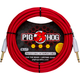 Pig Hog Hex Series Silent Kabel 5,6m Candy Apple Red