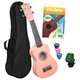 Cascha 3976 Soprano Ukulele Bundle Pink