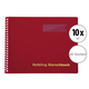 Helbling BMR20 Marschbuch rot 20 Taschen 10x Set