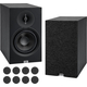 ELAC Debut B6.3 Enceintes Bibliothèque Noires Paire Set Oehlbach