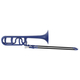 Classic Cantabile MardiBrass Kunststof Bb/F-Kwarttrombone mat-blauw