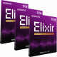 Elixir 16102 Cuerdas Acústicas Phosphor Bronze Nanoweb Medium 3-Pack