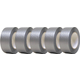 Gerband 246 Gaffa Tape Cloth Adhesive Tape 48mm x 50m Silver Gray 5x Set
