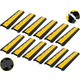 Pronomic Protector 2-100L V3 Passacavi 2-Canali 100cm con Connessione a V 12x Set