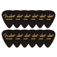 Fender 351 Premium Plektren Medium 12er Pack Black