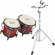 Set XDrum Bongos Pro Rouge Vin avec Support