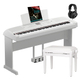 Yamaha DGX-670 WH Portable Piano Set Casa Bianco