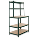 Stagecaptain WBR-175 GR Scaffale da Banco da Lavoro con Ripiani in Legno Verde Scuro