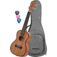 Cascha Premium Set Ukulélé Concert Acajou Gaucher