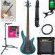 Ibanez SR300E-CUB Electric Bass Cerulean Aura Burst Starter Set