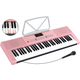 McGrey LK-6120-MIC Verlichte Toetsen Keyboard met Microfoon roze
