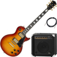 Rocktile Pro L-200OHB Guitarra Eléctrica Orange Honey Burst Set AK20GR