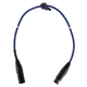 Pronomic Stage DMX3-0,5 DMX-kabel 0,5m blauw met goudcontacten