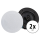 McGrey ACS-660 WH 2-Way High-End Fabric In-Ceiling Speaker 240 Watt 2x Set