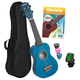 Cascha 3971 Soprano Ukulele Bundle Blue