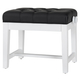 Classic Cantabile Banc De Piano Modèle X Blanc Mat