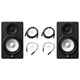 Yamaha HS5 Aktiv Studiomonitor 45 W+ 25 W Set mit 2x XLR-Kabel und XLR-Klinke Adapterkabel