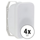 McGrey OLS-651WH Casse Acustiche Outdoor 60 Watt Bianco Set 4 Pezzi