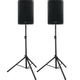 Pronomic C-215 MP 15\" Ensemble D'enceintes Passives Avec Trépieds