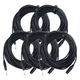 Pronomic Stage XFJ-20 Cavo Microfono XLR/Jack 20 m Nero Set da 5