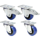 Adam Hall 372081 Bluewheel Swivel Casters Set of 4