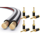 Câble Haut-Parleur PureLink avec Connecteur Bananes Creux 10m Set