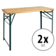 Stagecaptain BBT-119 Hirschgarten Beer Tent Table 119 cm Natural 2x Set