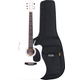 Classic Cantabile WS-10WH-CE Westerngitarre weiß mit Tonabnehmer Softcase Set