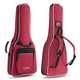 Rocktile Klassik-Gitarrentasche 1/2 - gepolstert mit Rucksackgarnitur Weinrot