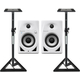 Pioneer DJ DM-40D-BT Monitor da Studio 4" Coppia bianca Set