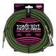 Câble Instrument Ernie Ball 6082 5,49 m Noir/Vert