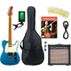 Jet Guitars JT-300 Guitare Électrique Lake Placid Blue Starter Set