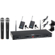 McGrey UHF-2V2I Quad Funkmikrofonset mit 2x Handmikrofon und 2x Lavaliermikrofon 50m  - Retoure (Verpackungsschaden)