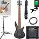 Ibanez SR306EB-WK Basse Électrique Wheathered Black Pack Débutant