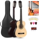 Classic Cantabile Acoustic Series AS-851-L Guitare Classique 1/2 pour Gaucher Set Débutant