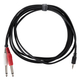 Pronomic Stage JM2JS-3 Cavo Audio 3,5mm Stereo Jack / 2x 6,3mm Mono Jack 3m nero