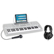 McGrey BK-4910SR Ensemble Clavier Débutant Argent, Casque Inclus