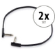 RockBoard Flat Patch Cable 45 cm Set de 2